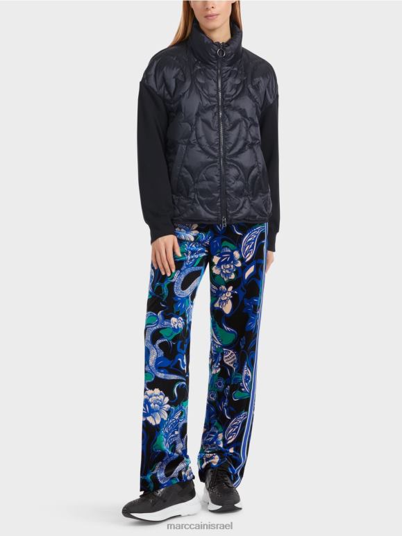 כחול חצות Marc Cain ז'קט "לחשוב מחדש" מרופד הַלבָּשָׁה 62FRR309