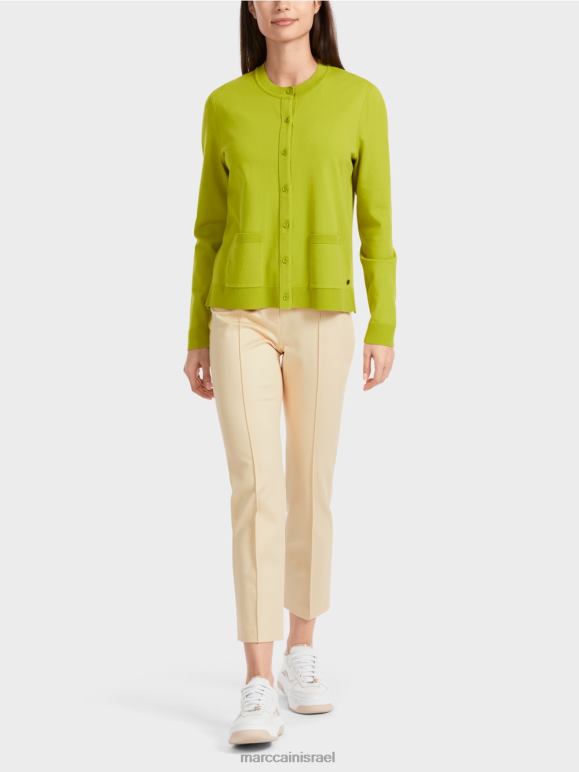 ירוק זית עז Marc Cain קרדיגן "לחשוב מחדש ביחד" הַלבָּשָׁה 62FRR351
