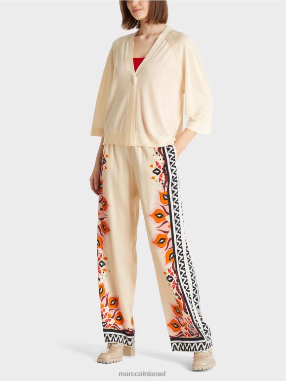 קרם Marc Cain קרדיגן ראגלן סרוג רופף הַלבָּשָׁה 62FRR358