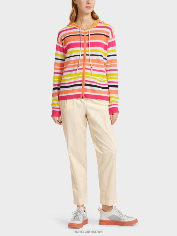 ליים קל Marc Cain קרדיגן ספורטיבי עם פסים הַלבָּשָׁה 62FRR367