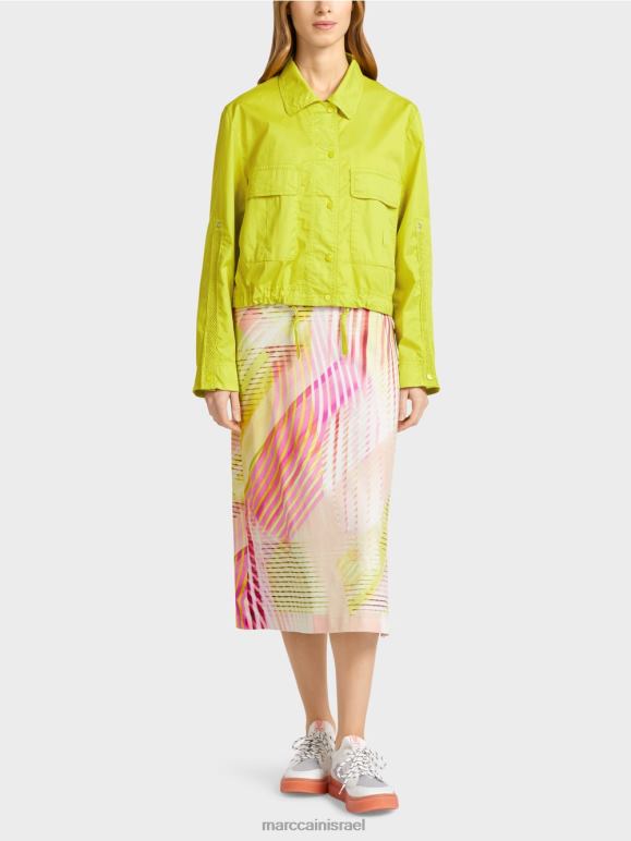 ליים קל Marc Cain מעיל קיץ קליל עם כיסי מטען הַלבָּשָׁה 62FRR369