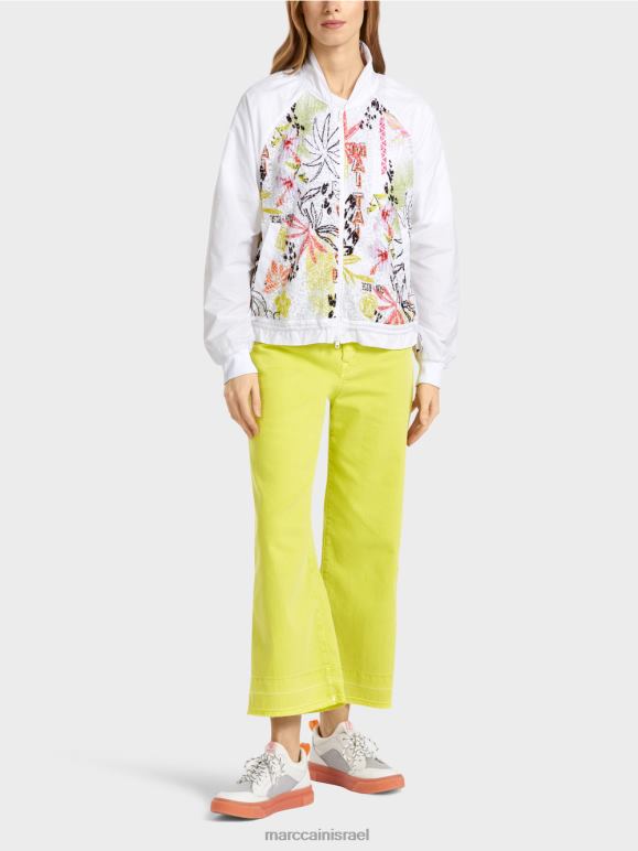 ליים קל Marc Cain ז'קט עם תוספות צבעוניות הַלבָּשָׁה 62FRR372