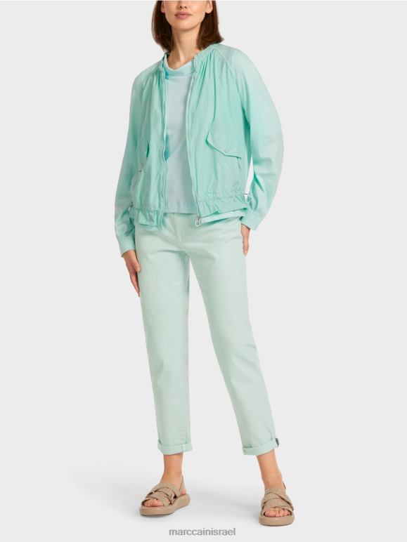 צוהר רך Marc Cain בלוסון רך מבד מצולע משובח הַלבָּשָׁה 62FRR405