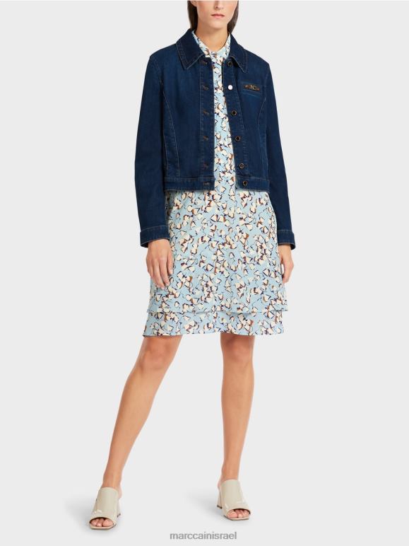 אינדיגו וינטג' Marc Cain ז'קט ג'ינס "לחשוב מחדש ביחד". הַלבָּשָׁה 62FRR444