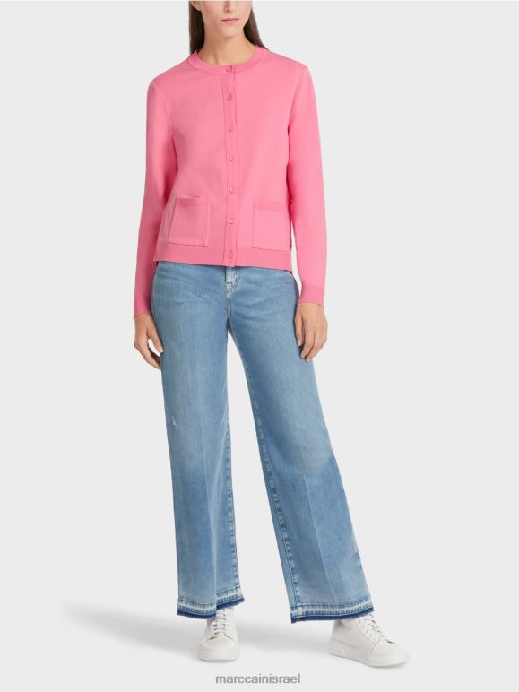 ורוד בהיר Marc Cain קרדיגן "לחשוב מחדש ביחד". הַלבָּשָׁה 62FRR448