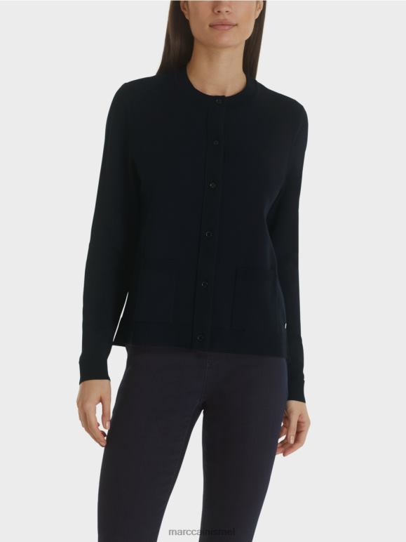 כחול חצות Marc Cain קרדיגן "לחשוב מחדש ביחד" הַלבָּשָׁה 62FRR451