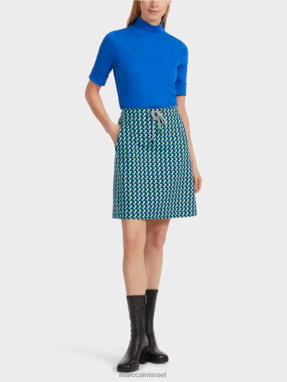 אֵימָל Marc Cain חצאית מתרחבת עם עיצוב כולל הַלבָּשָׁה 62FRR457