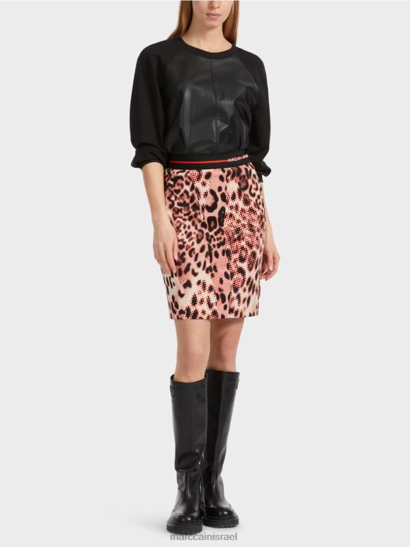 קמפרי Marc Cain חצאית מיני עם הדפס אריה הַלבָּשָׁה 62FRR461