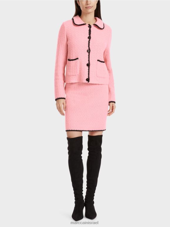 ורוד פודרה רכה Marc Cain חצאית מיני סרוגה בגרמניה הַלבָּשָׁה 62FRR474