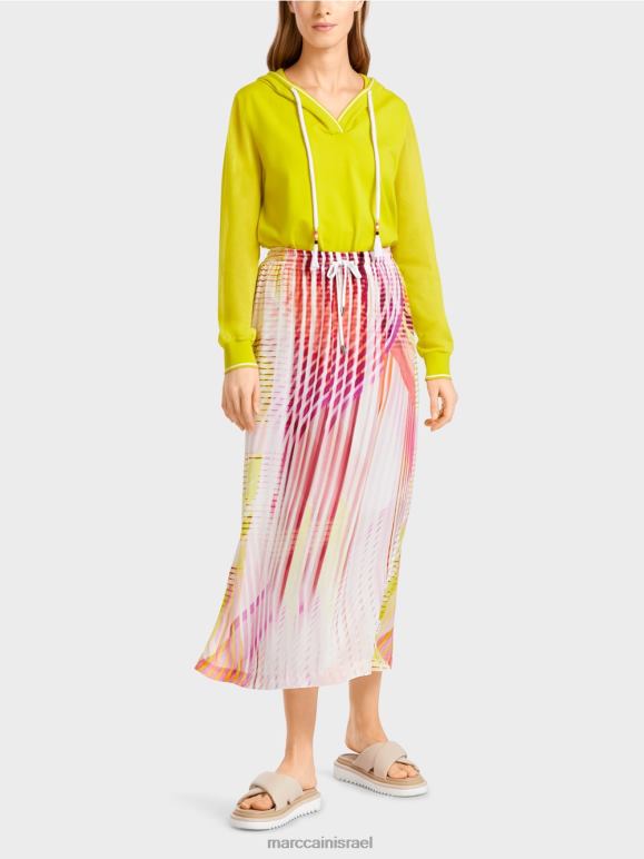 ליים קל Marc Cain חצאית צבעונית בדוגמת פסים הַלבָּשָׁה 62FRR481