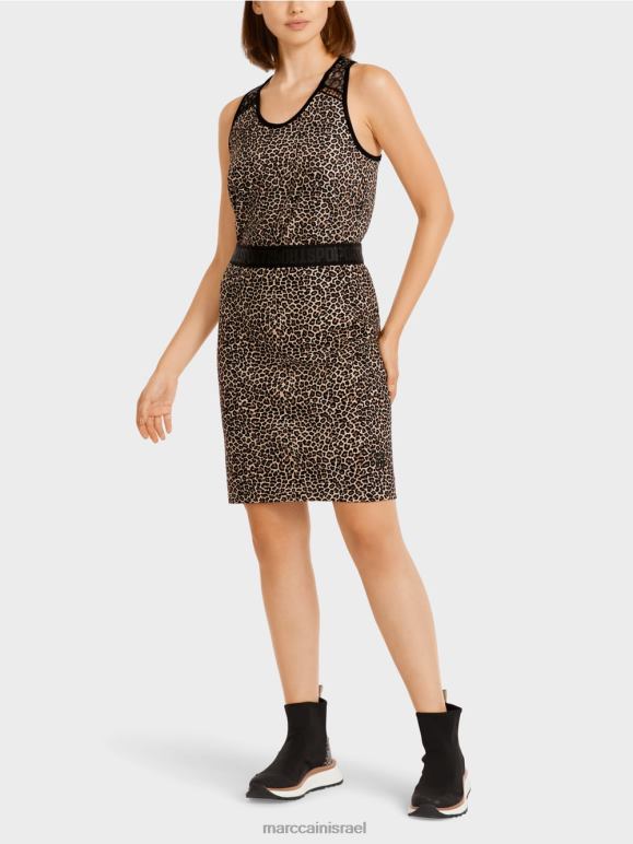 קרם אבקה Marc Cain חצאית קצרה עם הדפס נמר הַלבָּשָׁה 62FRR496