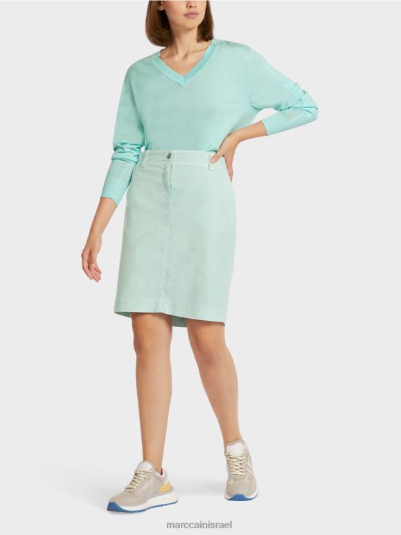 אור צוהר רך Marc Cain חצאית ג'ינס "לחשוב מחדש ביחד". הַלבָּשָׁה 62FRR497