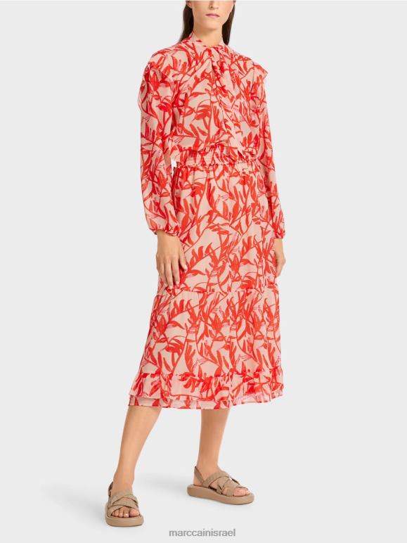 שיזוף בהיר Marc Cain חצאית עטיפה עם דפוס פרחוני הַלבָּשָׁה 62FRR500