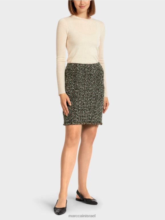 שָׁחוֹר Marc Cain חצאית מיני "סרוגה בגרמניה" הַלבָּשָׁה 62FRR510