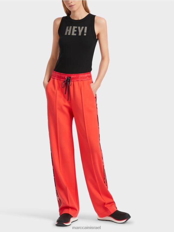 קמפרי Marc Cain מכנסי וובי בסגנון ג'וגינג רחב בג'רזי הַלבָּשָׁה 62FRR536