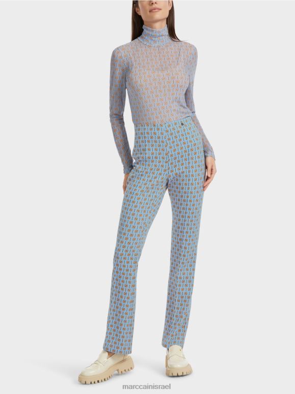 שמי קיץ כהים Marc Cain מכנסי פרדריקה בהדפס גרפי הַלבָּשָׁה 62FRR554
