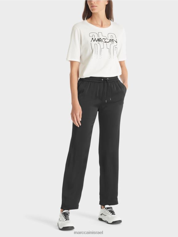 שָׁחוֹר Marc Cain מכנסיים של רואן "לחשוב מחדש ביחד". הַלבָּשָׁה 62FRR568