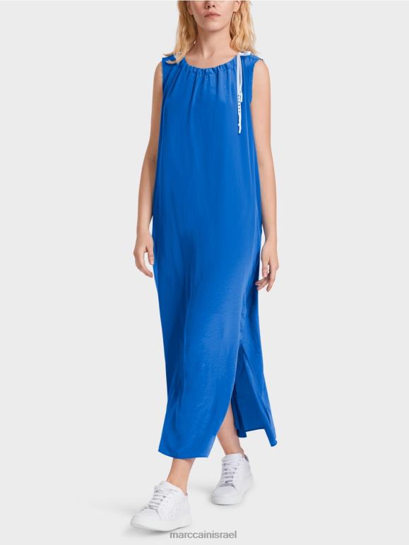 צניחה חופשית חדשה Marc Cain שמלה בצבע רגיל בגזרה מתרחבת הַלבָּשָׁה 62FRR57