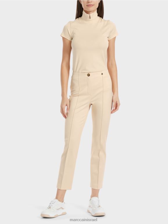 שמנת כהה Marc Cain מכנסי ג'רסי אלגנטיים סידני הַלבָּשָׁה 62FRR593