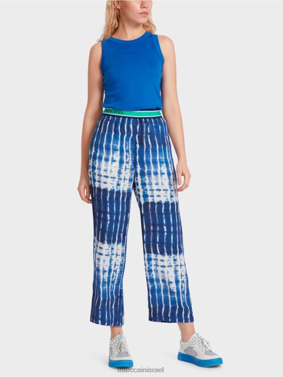 כחול חצות Marc Cain מכנסי בטיק מזדמנים הַלבָּשָׁה 62FRR602