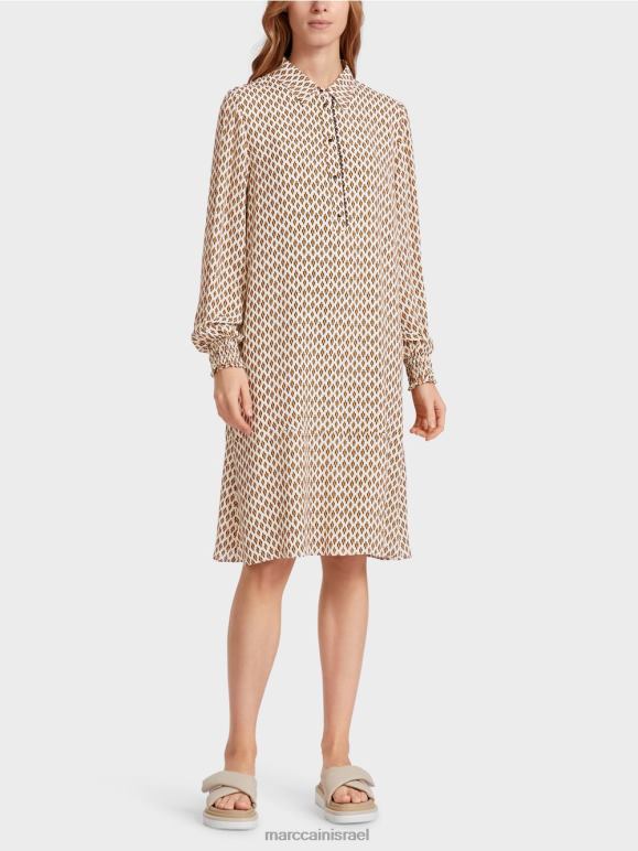 קרם Marc Cain שמלת חולצה בוויסקוזה הַלבָּשָׁה 62FRR63