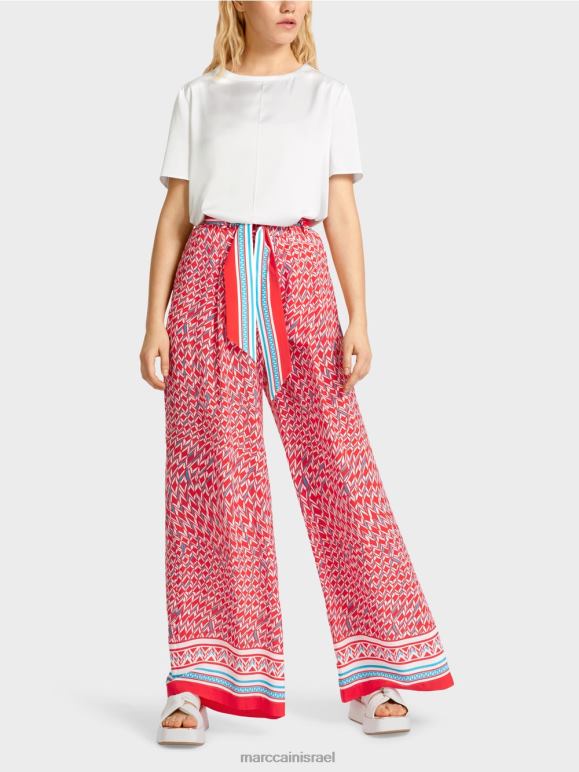 אש אדום Marc Cain מכנסיים רחבי רגליים של וויניפג הַלבָּשָׁה 62FRR669