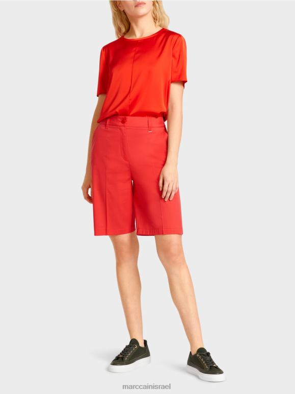 אש אדום Marc Cain מכנסי פיניקה בגזרה נשית הַלבָּשָׁה 62FRR670