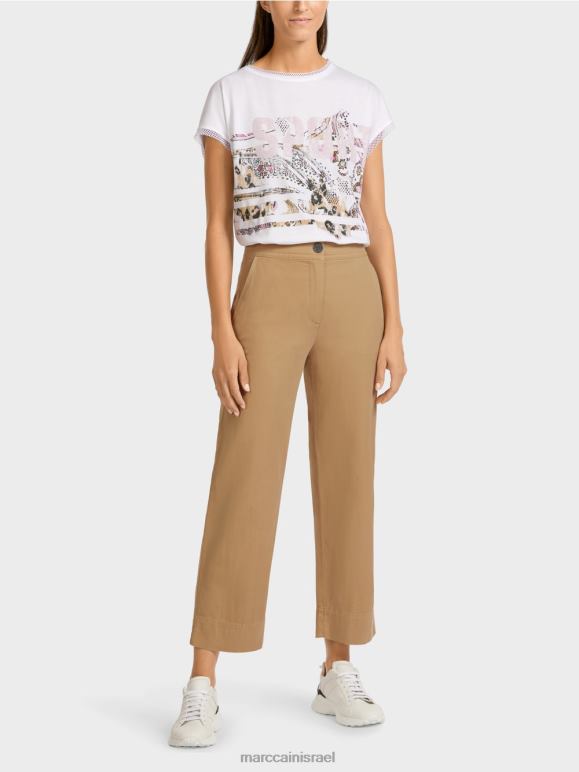 חום חימר בהיר Marc Cain מכנסיים יומיומיים הַלבָּשָׁה 62FRR683