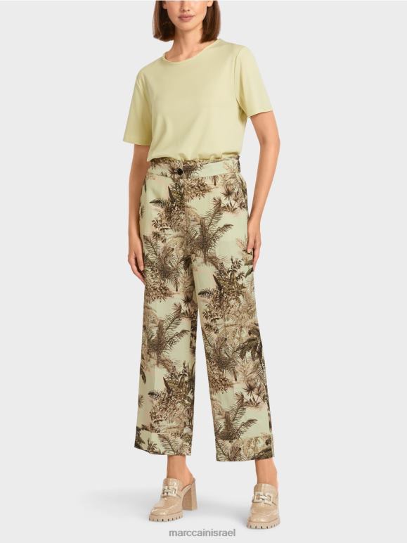 נשימה רכה Marc Cain מכנסיים עם הדפס פרחוני הַלבָּשָׁה 62FRR686