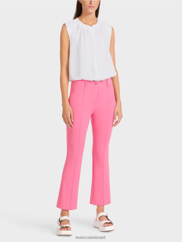 ורוד בהיר Marc Cain מכנסיים קלאסיים עם קמטים לחוץ הַלבָּשָׁה 62FRR703