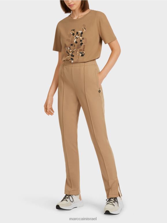 קפה קל Marc Cain מכנסיים עם חריצים בצד הַלבָּשָׁה 62FRR710
