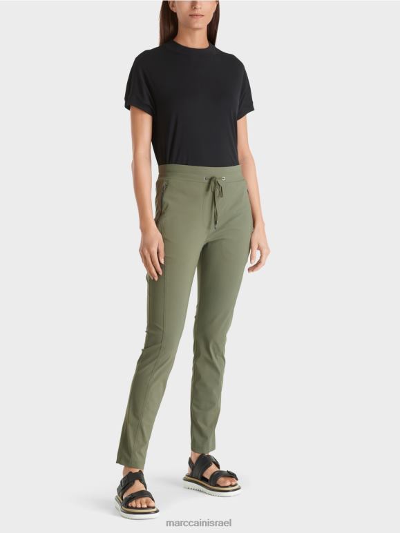 ג'ונגל עמוק Marc Cain מכנסי בד סטרץ' של ריברה הַלבָּשָׁה 62FRR727