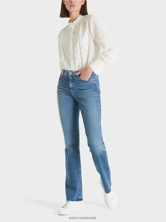 כחול וינטג' Marc Cain ג'ינס של פארו "לחשוב מחדש ביחד". הַלבָּשָׁה 62FRR778