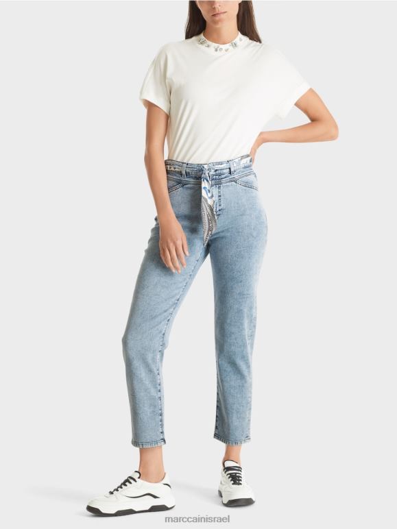 כחול וינטג' Marc Cain ג'ינס ריאד "לחשוב מחדש ביחד". הַלבָּשָׁה 62FRR783