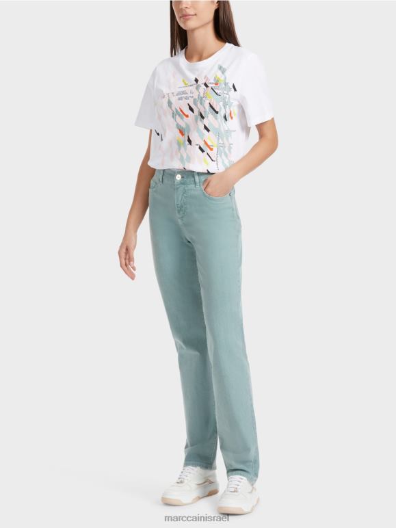 שמיים כחולים כהים Marc Cain "לחשוב מחדש ביחד" ג'ינס פילי הַלבָּשָׁה 62FRR791