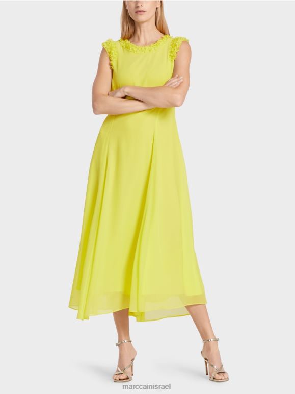 ירוק לימון Marc Cain שמלת "לחשוב מחדש ביחד" חגיגית הַלבָּשָׁה 62FRR81