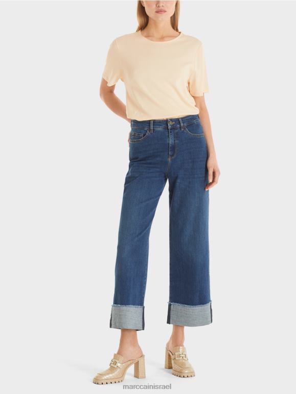 ג'ינס כחול Marc Cain "לחשוב מחדש ביחד" ג'ינס פס הַלבָּשָׁה 62FRR826