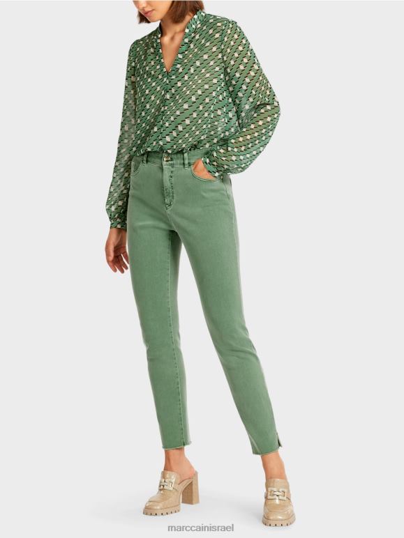 ירוק אזוב Marc Cain ג'ינס צבעוני "לחשוב מחדש". הַלבָּשָׁה 62FRR829