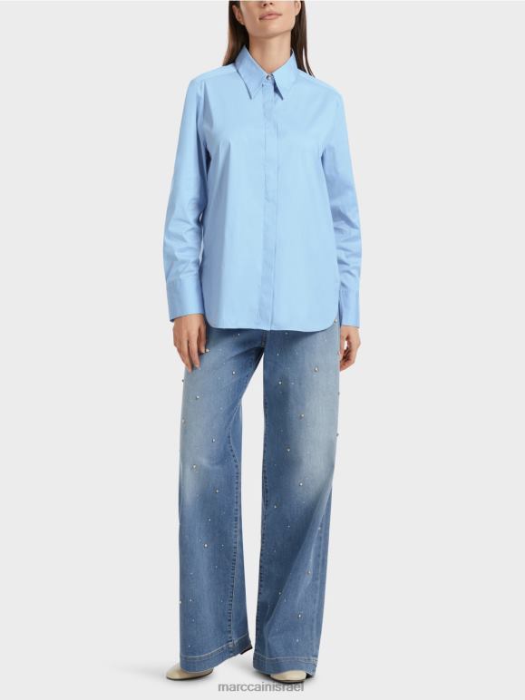 שמי קיץ כהים Marc Cain חולצה עם גב מורחב הַלבָּשָׁה 62FRR857