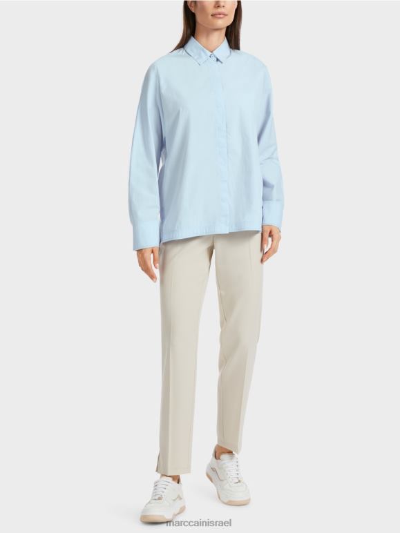 כחול אבקה רכה Marc Cain חולצת קימונו "לחשוב מחדש ביחד". הַלבָּשָׁה 62FRR867