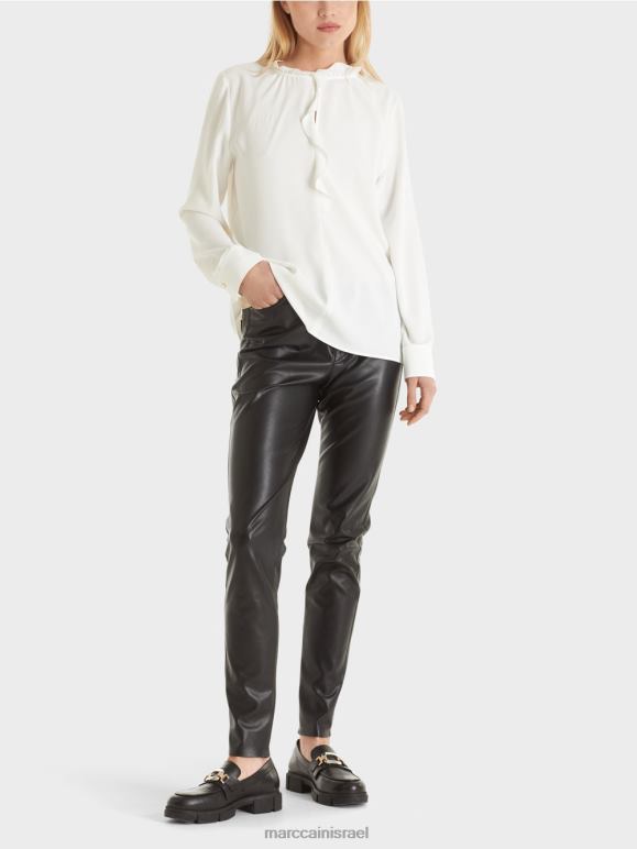 צבע קרם Marc Cain חולצה זורמת הַלבָּשָׁה 62FRR894