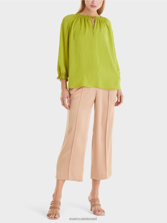 ירוק זית עז Marc Cain חולצה "לחשוב מחדש ביחד" הַלבָּשָׁה 62FRR899