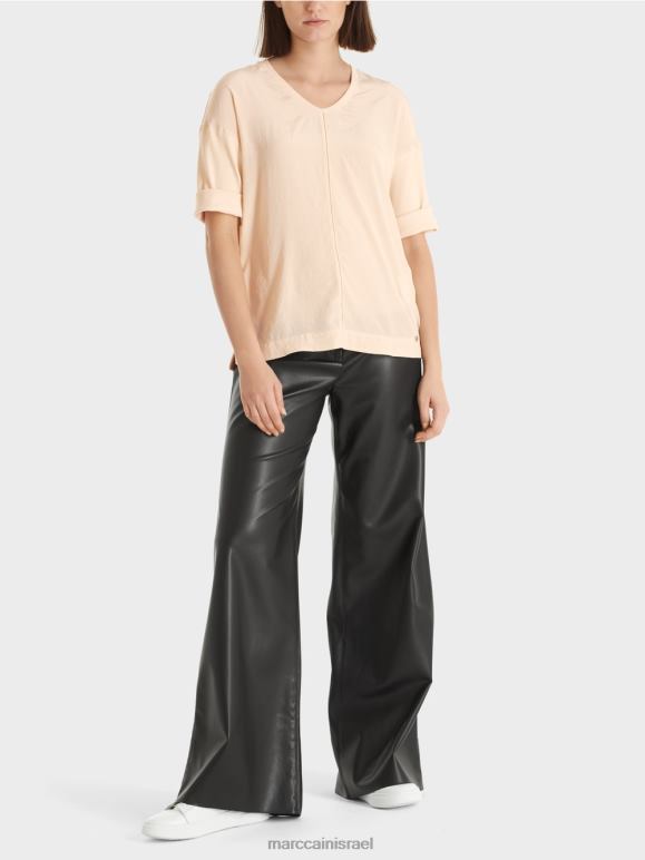 שמנת כהה Marc Cain חולצה עם תערובת חומרים הַלבָּשָׁה 62FRR907