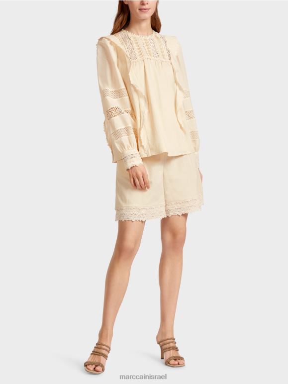 קרם Marc Cain חולצה בהשראה אתנית הַלבָּשָׁה 62FRR911