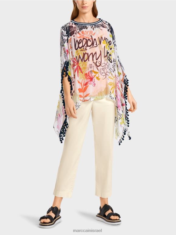 ליים קל Marc Cain חולצה עם פונפונים הַלבָּשָׁה 62FRR941