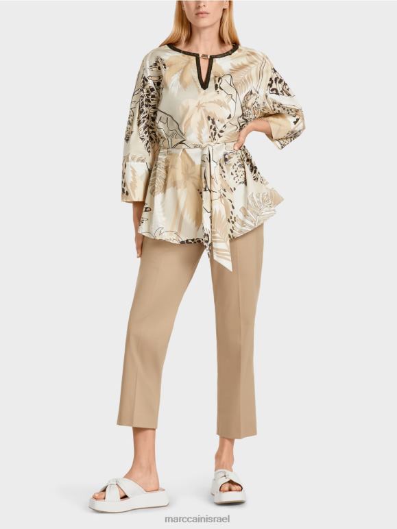 חול עמוק Marc Cain חולצה ארוכה ומתרחבת הַלבָּשָׁה 62FRR950