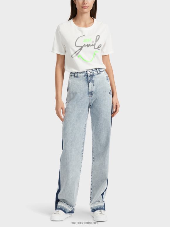 ג'ינס בהיר Marc Cain וויגן ג'ינס ג'ינס עם אפקט DIY הַלבָּשָׁה 62FRR761