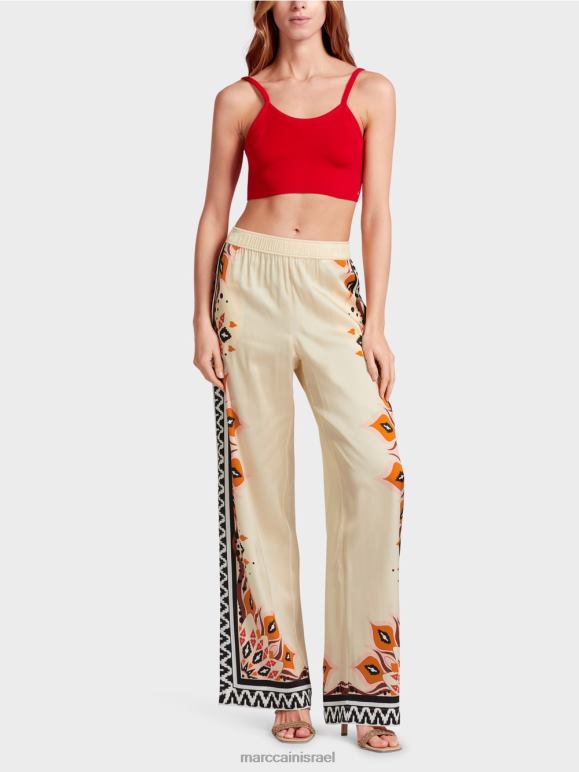 אדום עמוק Marc Cain "לחשוב מחדש ביחד" bustier הַלבָּשָׁה 62FRR1133