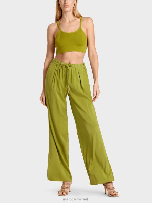 ירוק זית עמוק Marc Cain "לחשוב מחדש ביחד" bustier הַלבָּשָׁה 62FRR1150