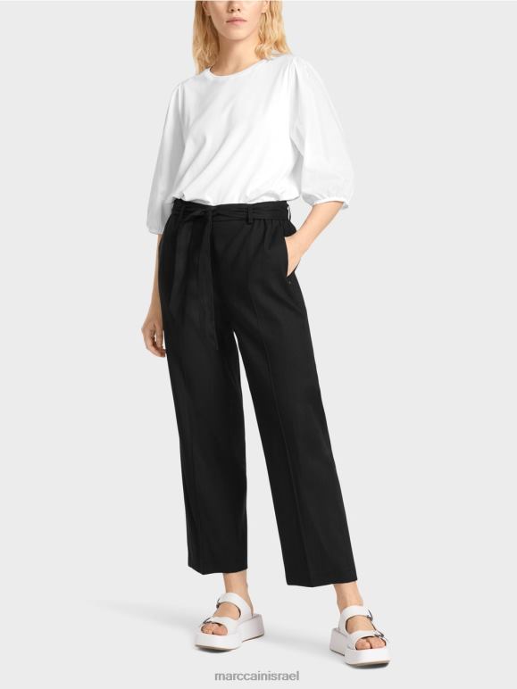 כחול חצות Marc Cain מכנסי wardha paperbag הַלבָּשָׁה 62FRR651